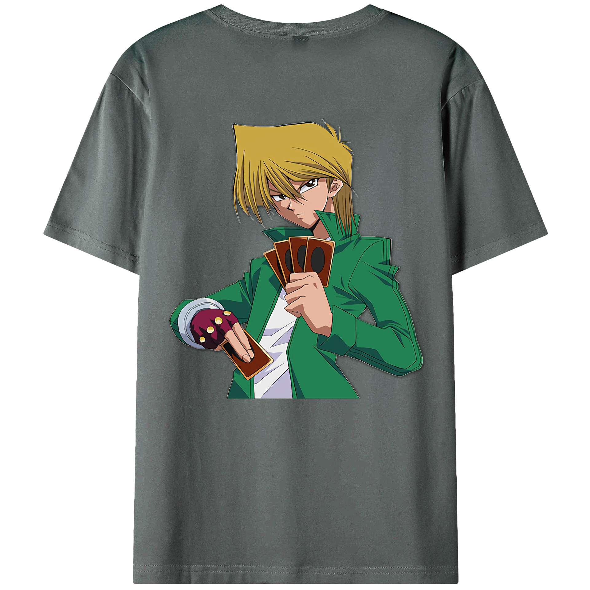 （画像用） 遊☆戯☆王 Yu-Gi-Oh! 綿100％ メンズ半袖Tシャツ（バックプリント） 通気性
